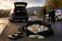 A pierdut 25.000 de euro pe șosea