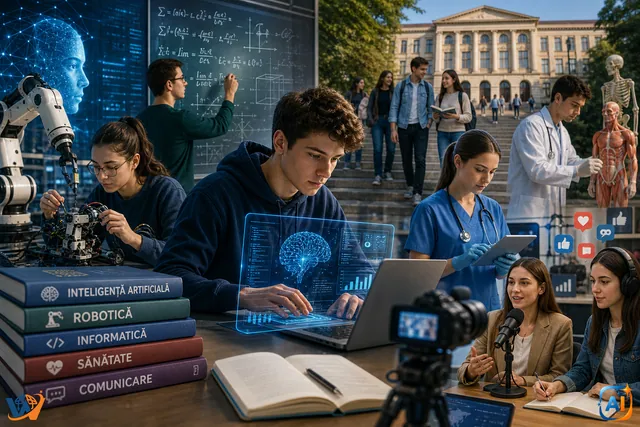 Admitere 2026: Tinerii aleg AI, sănătate și comunicare