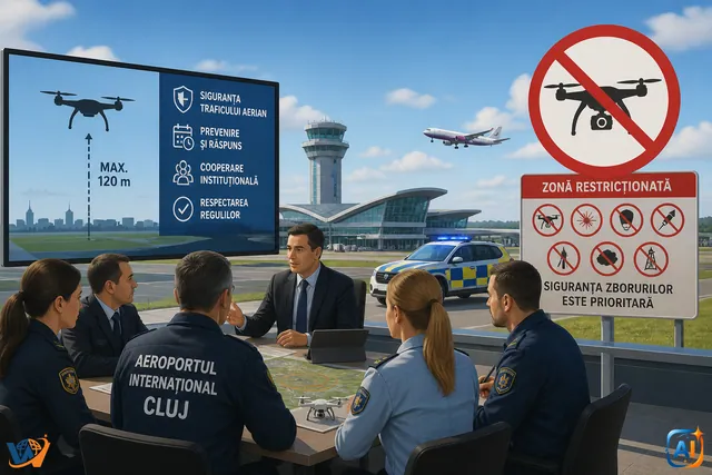 Aeroportul Cluj întărește măsurile împotriva incidentelor cu drone