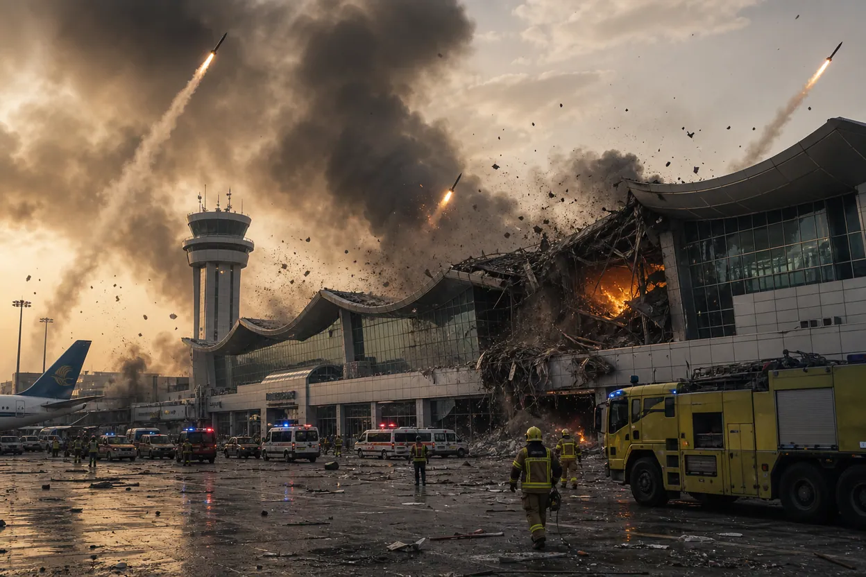 Aeroportul din Kuweit, lovit în plin. Autoritățile activează planul de urgență