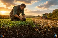 Fermierii schimbă solul ca să salveze recolta