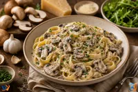 AI Pulse Gastro: Paste cremoase cu ciuperci și parmezan