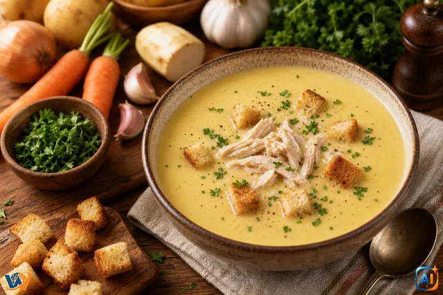 AI Pulse Gastro: Supa cremă de pui, rețeta caldă a zilei