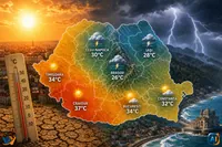 WoW Pulse Meteo: Caniculă și furtuni lovesc România azi