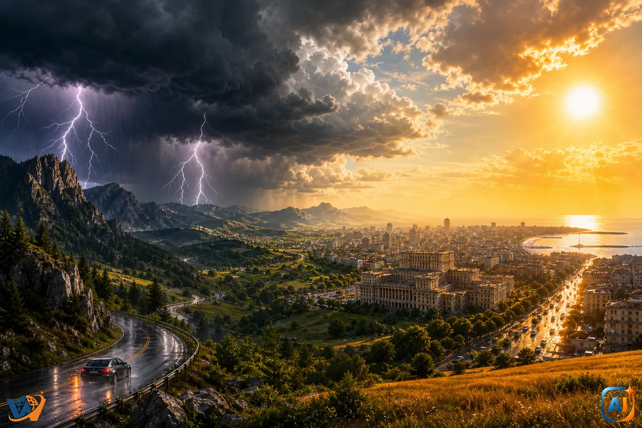 AI Pulse Meteo: Furtuni și căldură marți