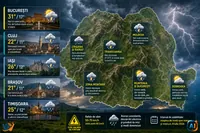 AI Pulse Meteo: Furtuni și răcire mâine