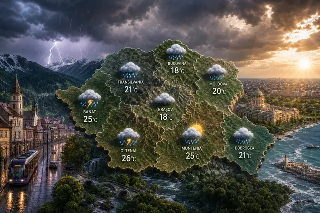 AI Pulse Meteo: România intră în vară cu ploi