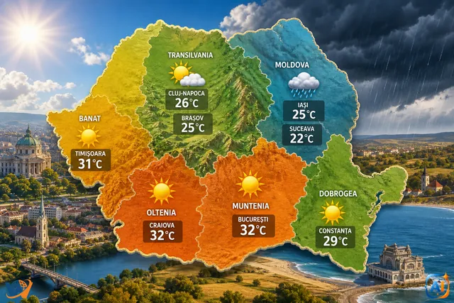 AI Pulse Meteo: România se încălzește astǎzi 11 iulie 2026