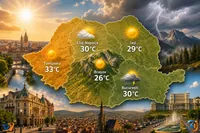 AI Pulse Meteo: România se încălzește puternic mâine