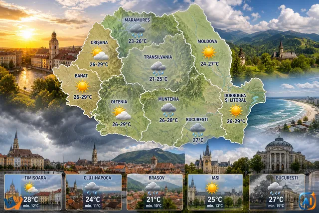 WoW Pulse Meteo: România se răcorește sâmbătă
