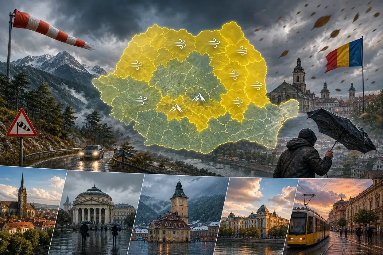 🌦️ Pulse Meteo: Vânt puternic și vreme schimbătoare