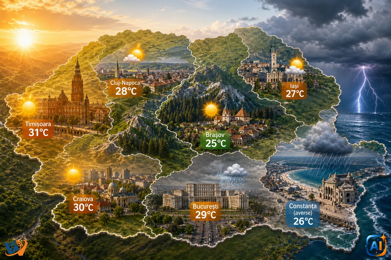 AI Pulse Meteo: Vreme schimbătoare marți