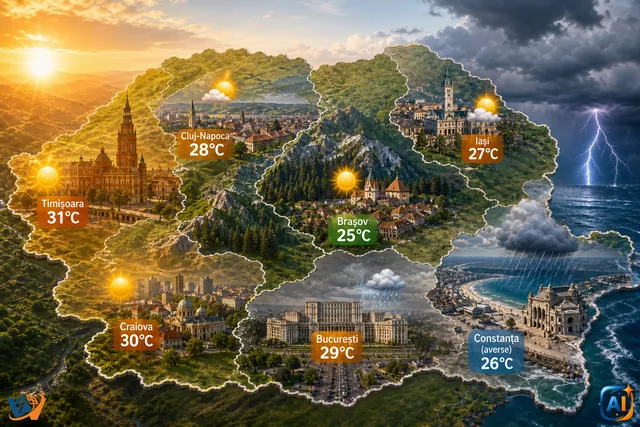 AI Pulse Meteo: Vreme schimbătoare marți