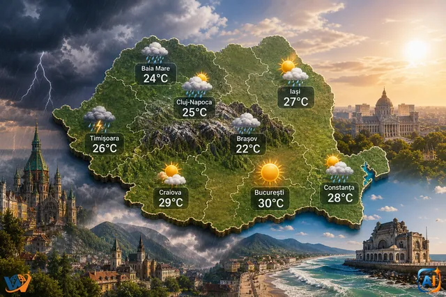 AI Pulse Meteo: Vremea de azi 14 iunie