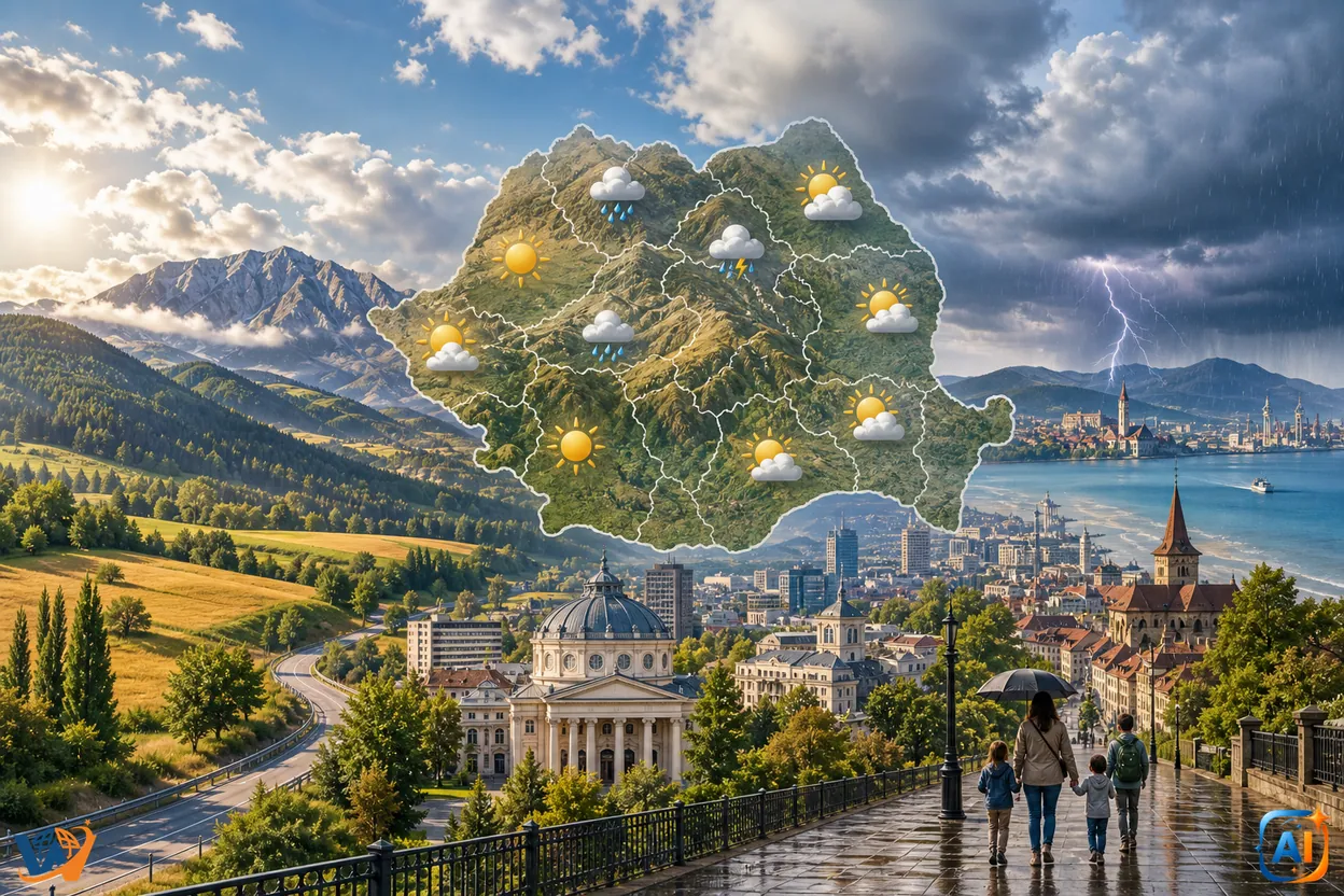 AI Pulse Meteo: vreme plăcută, dar cu averse izolate