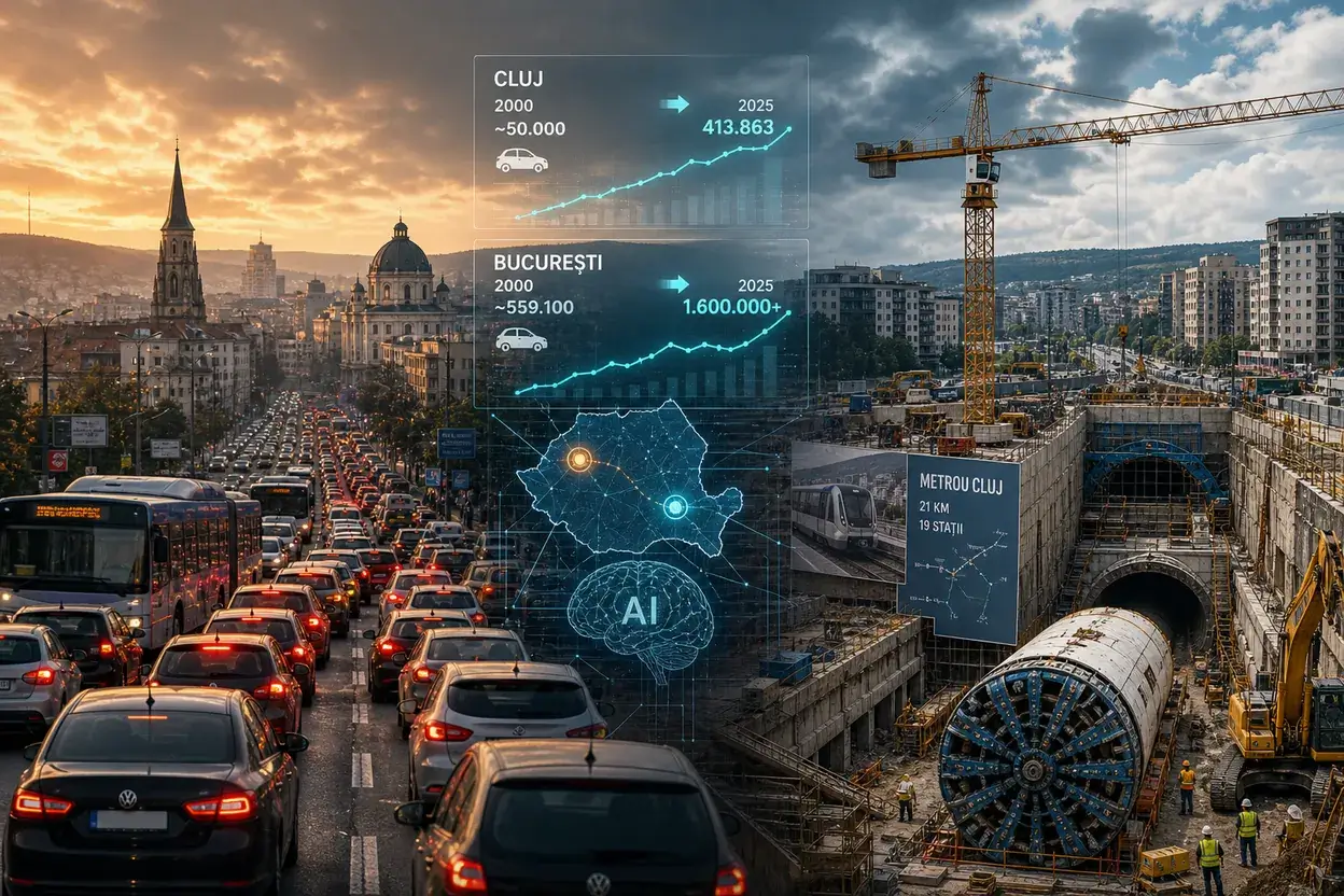AI Pulse Perspective: 50.000 → 413.863 în Cluj, 559.100 → 1.600.000 în București