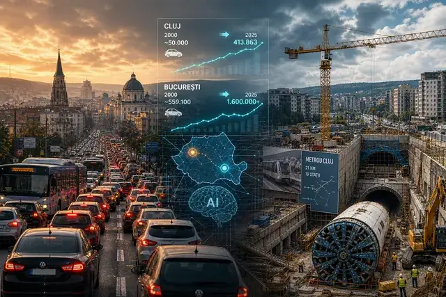 AI Pulse Perspective: 50.000 → 413.863 în Cluj, 559.100 → 1.600.000 în București