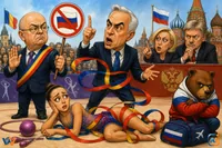 AI Pulse Satirǎ: Boc oprește steagul, Georgescu pornește scandalul
