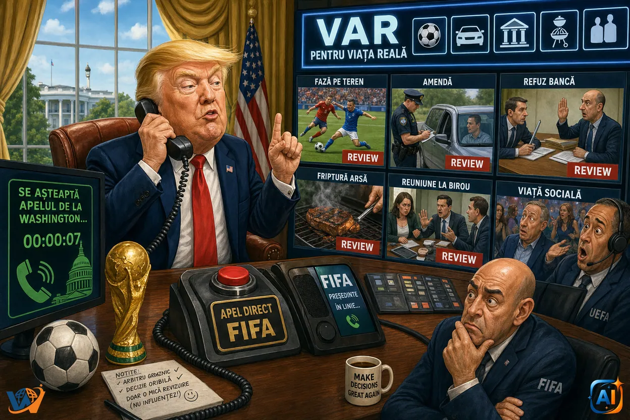 AI Pulse Satiră: Trump cere VAR și pentru viața reală