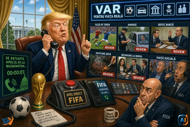 AI Pulse Satiră: Trump cere VAR și pentru viața reală