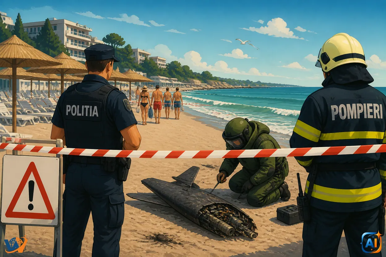 Alertă pe litoral: fragment de dronă găsit la Olimp