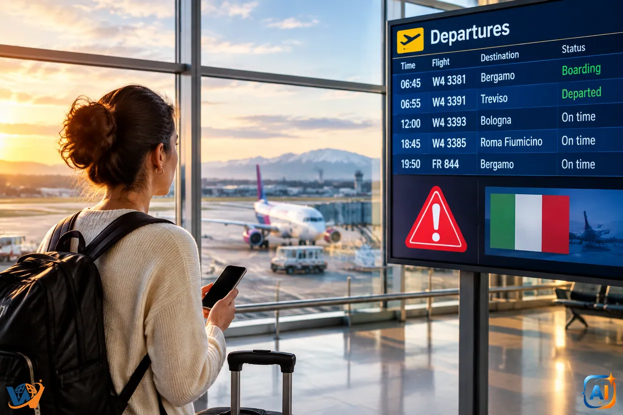 Alertă pentru pasagerii din Cluj: grevă aeriană în Italia