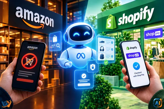 Amazon blochează Muse, Shopify deschide magazinele agentului AI Meta