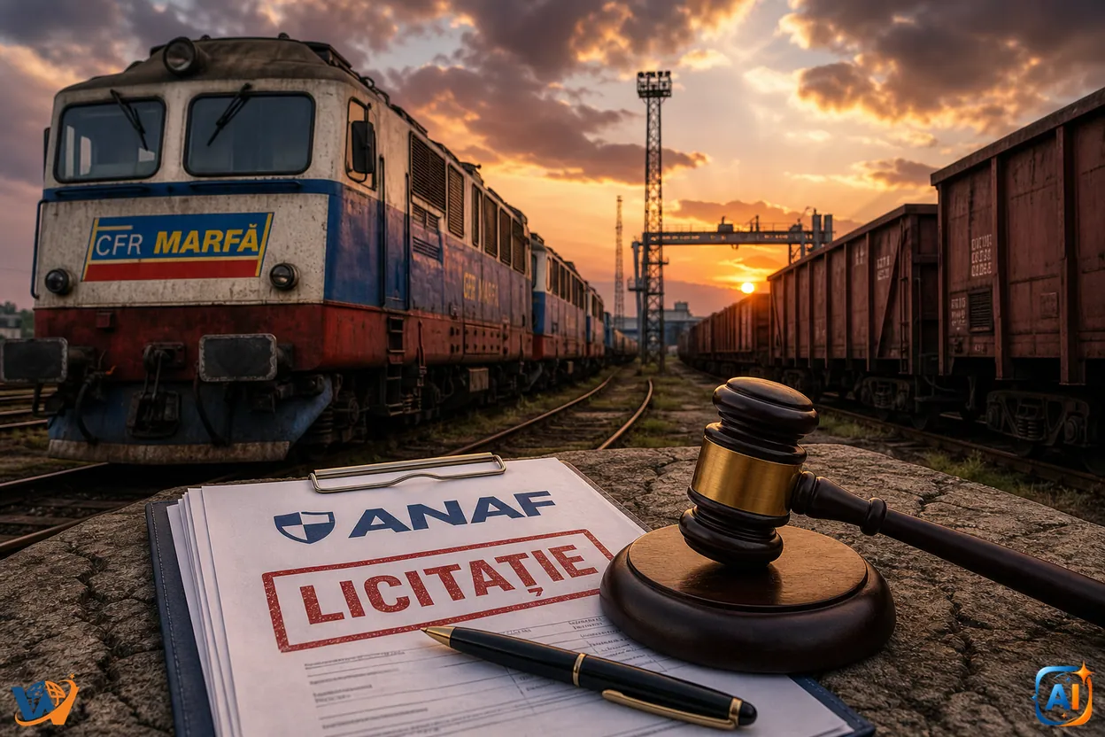 Fiscul scoate CFR Marfă la vânzare pe bucăți