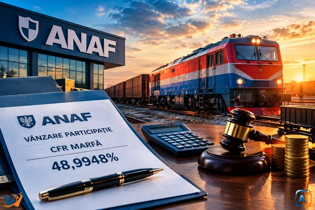 ANAF cere 187 milioane lei pentru participația CFR Marfă