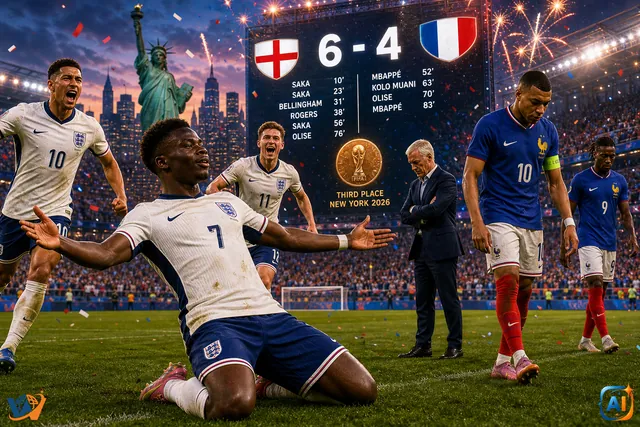 Anglia și Franța au rescris istoria Cupei Mondiale într-un meci cu 10 goluri