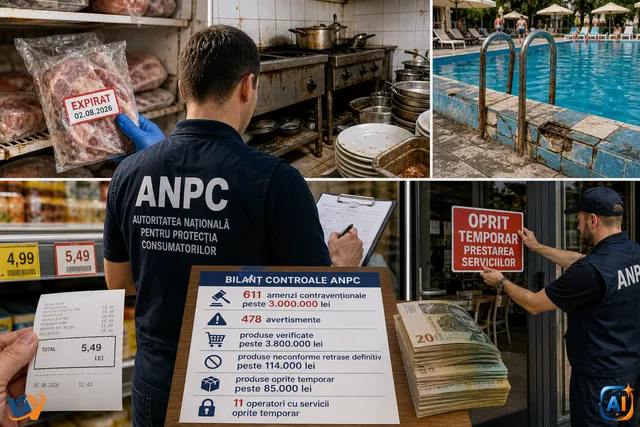 ANPC lovește în plin sezon: amenzi de peste 3 milioane