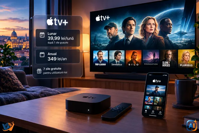 Apple TV s-a lansat oficial în România. Cât costă abonamentul