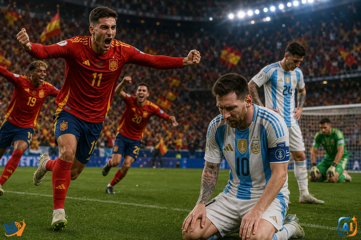 Argentina, record negativ istoric în finala pierdută cu Spania