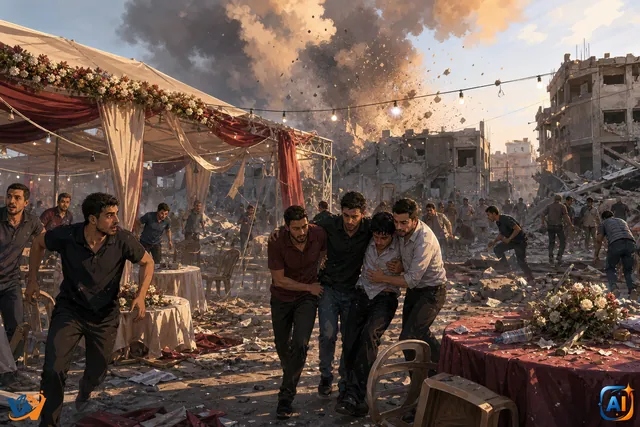 Cel puțin cinci persoane ucise la o nuntă în Gaza după un atac israelian