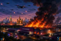 Atac uriaș cu drone: războiul ajunge din nou lângă Moscova