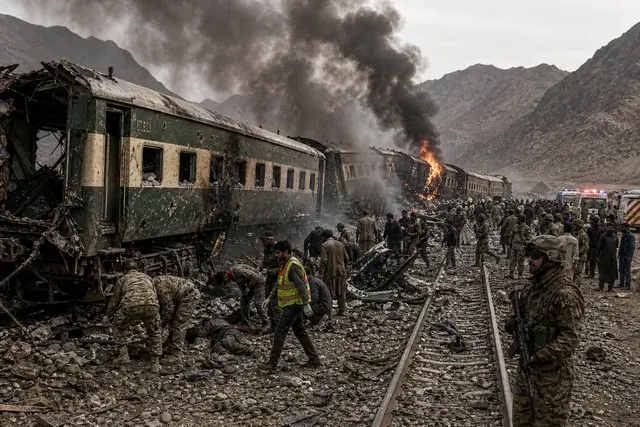 Atentat sângeros în Pakistan: cel puțin 24 de morți după explozia unui tren