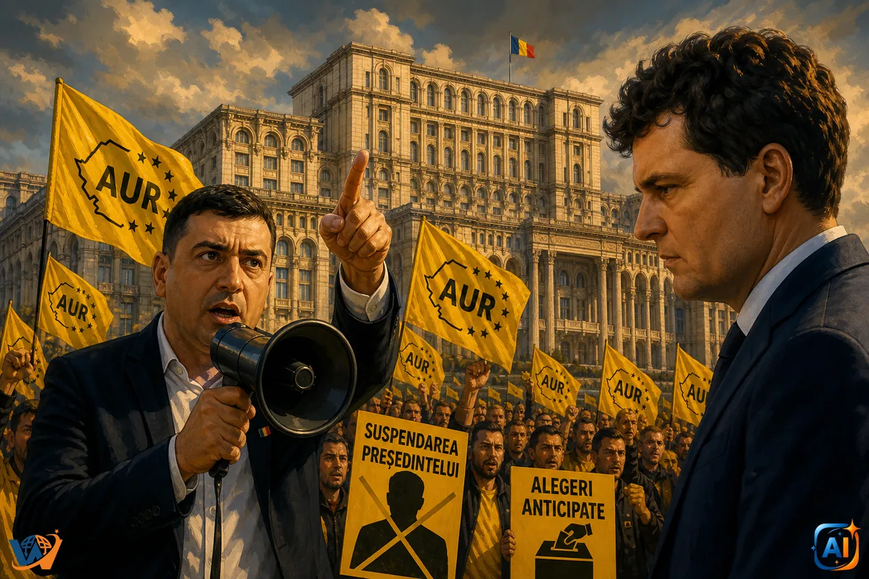AUR vrea suspendarea lui Nicușor Dan