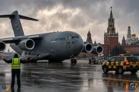 Avion militar american, aterizare neobișnuită la Moscova. Kremlinul spune că nu știe de ce a venit