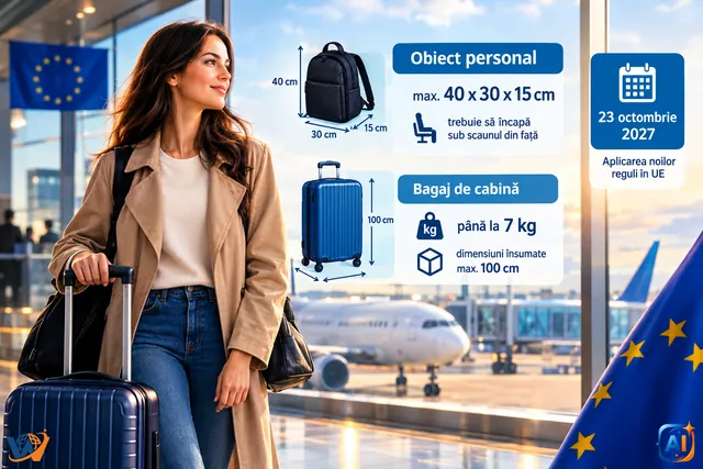 Bagaj de cabină gratuit în UE: regula de 7 kg
