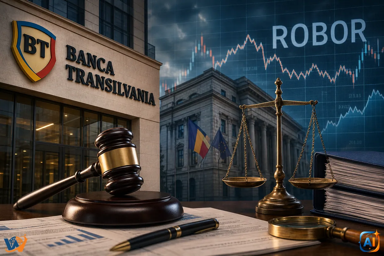 Banca Transilvania contestă amenda record din dosarul ROBOR