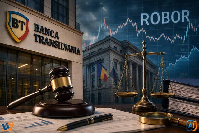 Banca Transilvania contestă amenda record din dosarul ROBOR
