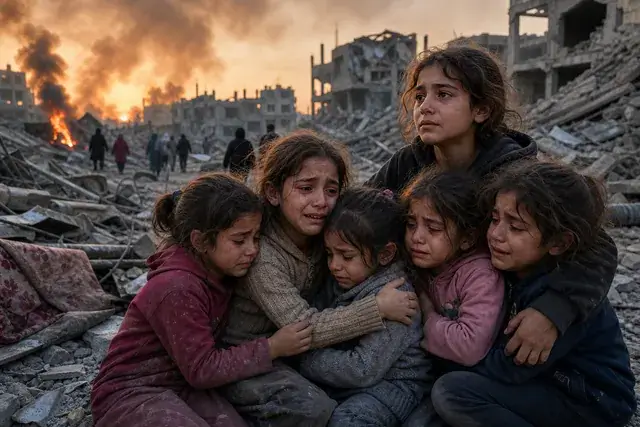 Un bebeluș ucis în Gaza, alte șase fete au rămas orfane