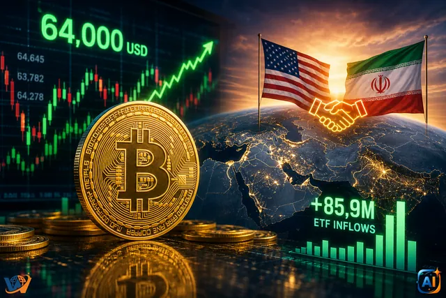 Bitcoin revine peste 64.000 de dolari