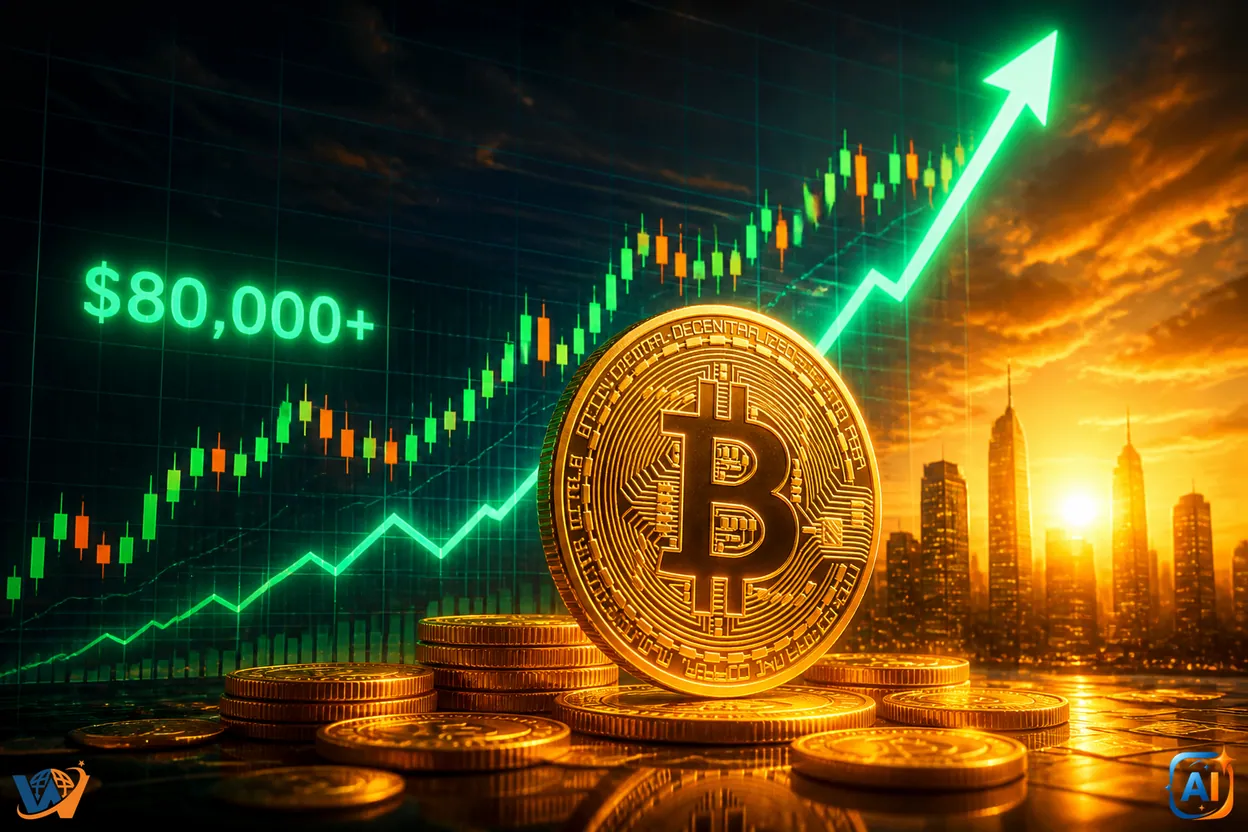 Bitcoin trece din nou de 80.000 $. Piața se încinge