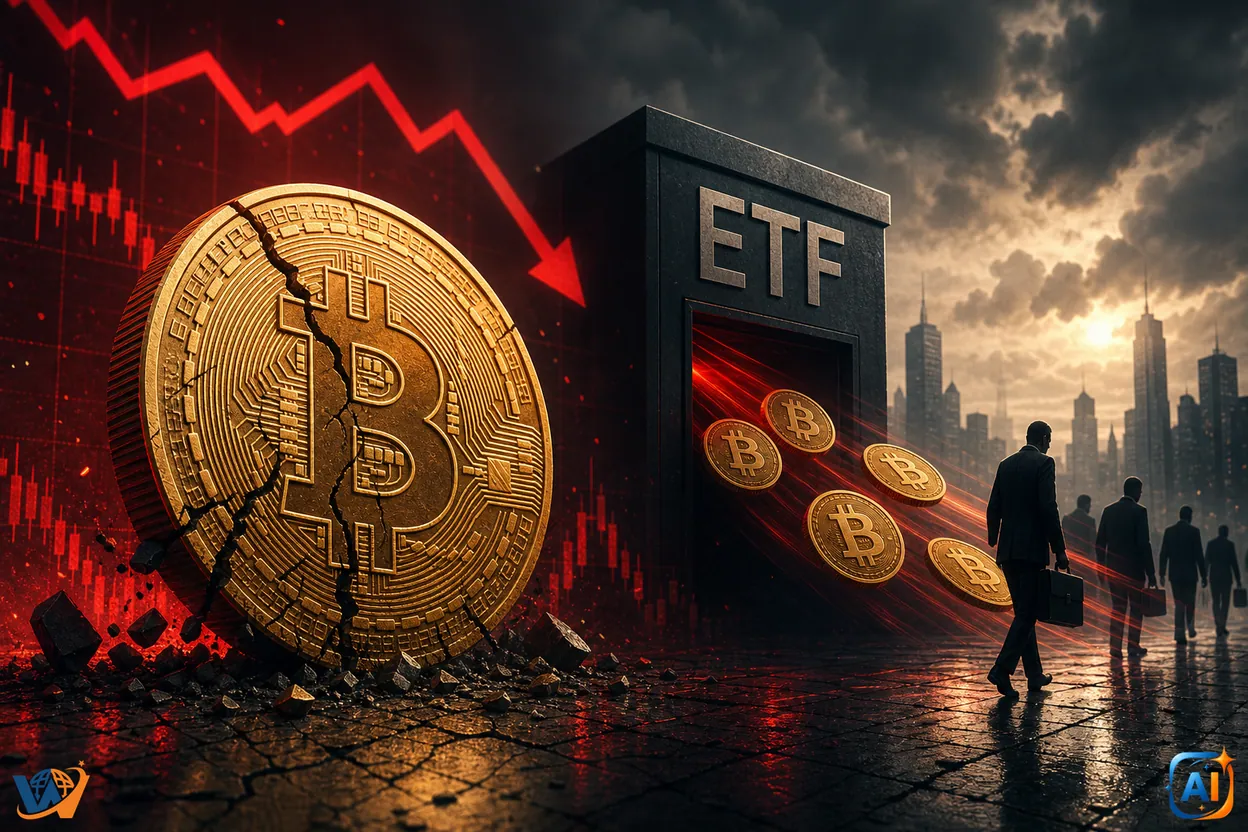 Bitcoin sub presiune: investitorii fug din ETF-uri