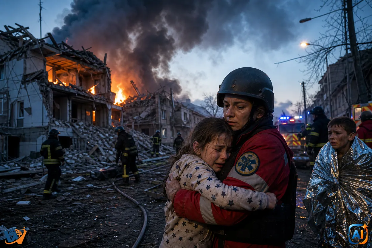 Bombardament rusesc asupra Harkovului - Peste 40 de case avariate, copii printre răniți