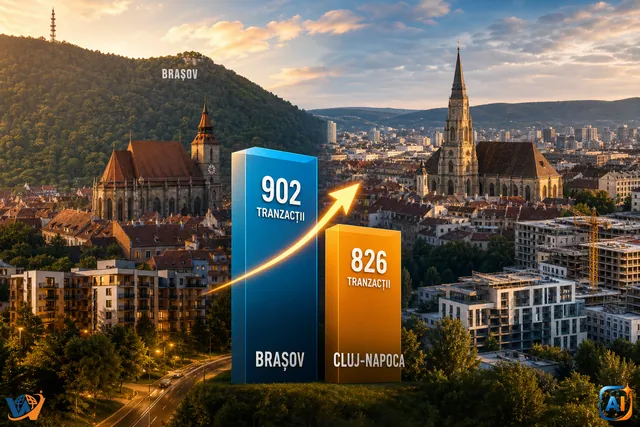 Brașovul lasă Clujul în urmă. Semnal surprinzător pe piața imobiliară