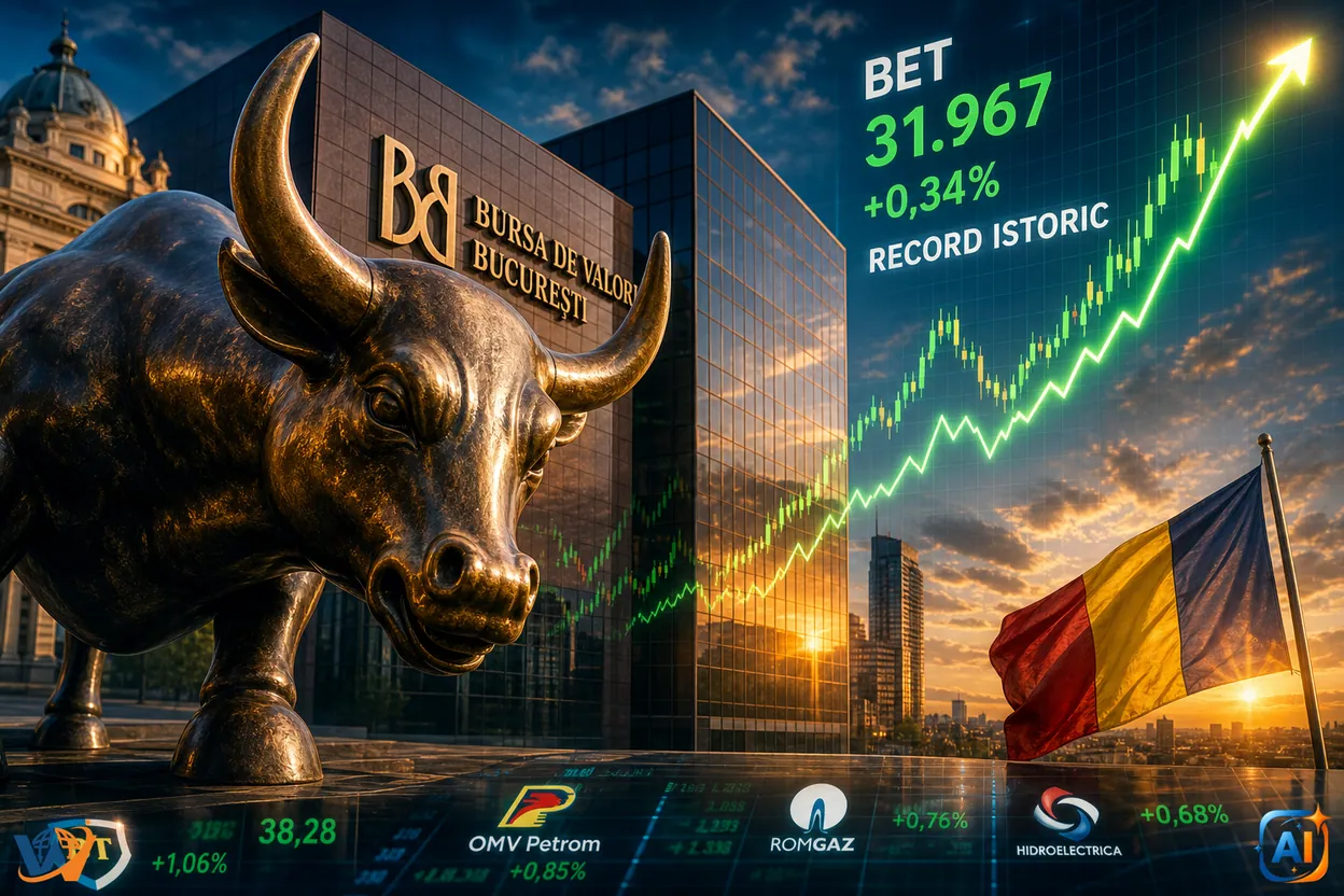 Bursa românească urcă la record istoric