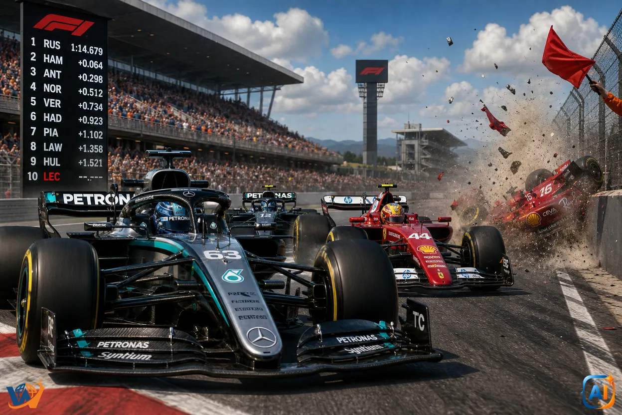 Calificare nebună în F1: Russell, pole la Barcelona
