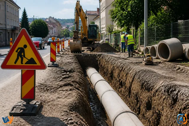 Canalizarea de pe C.A. Rosetti, la 50%. Termenul rămâne neclar